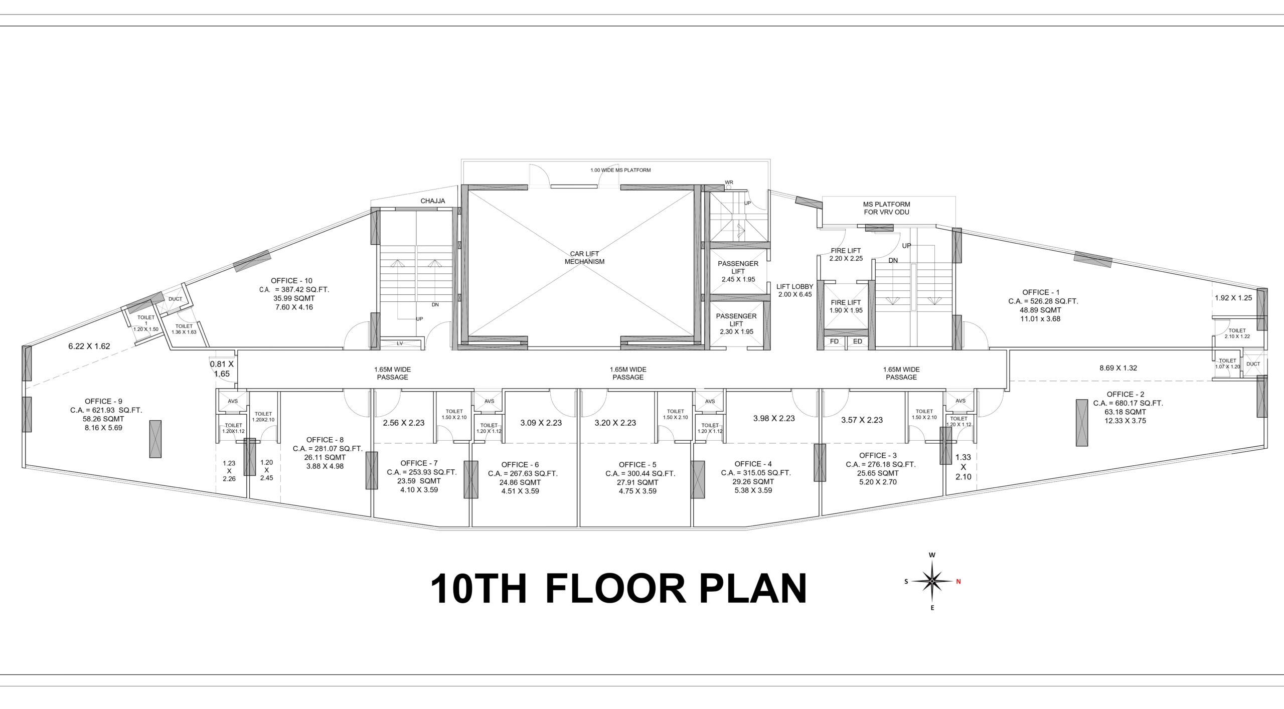 Tenth Floor Plan