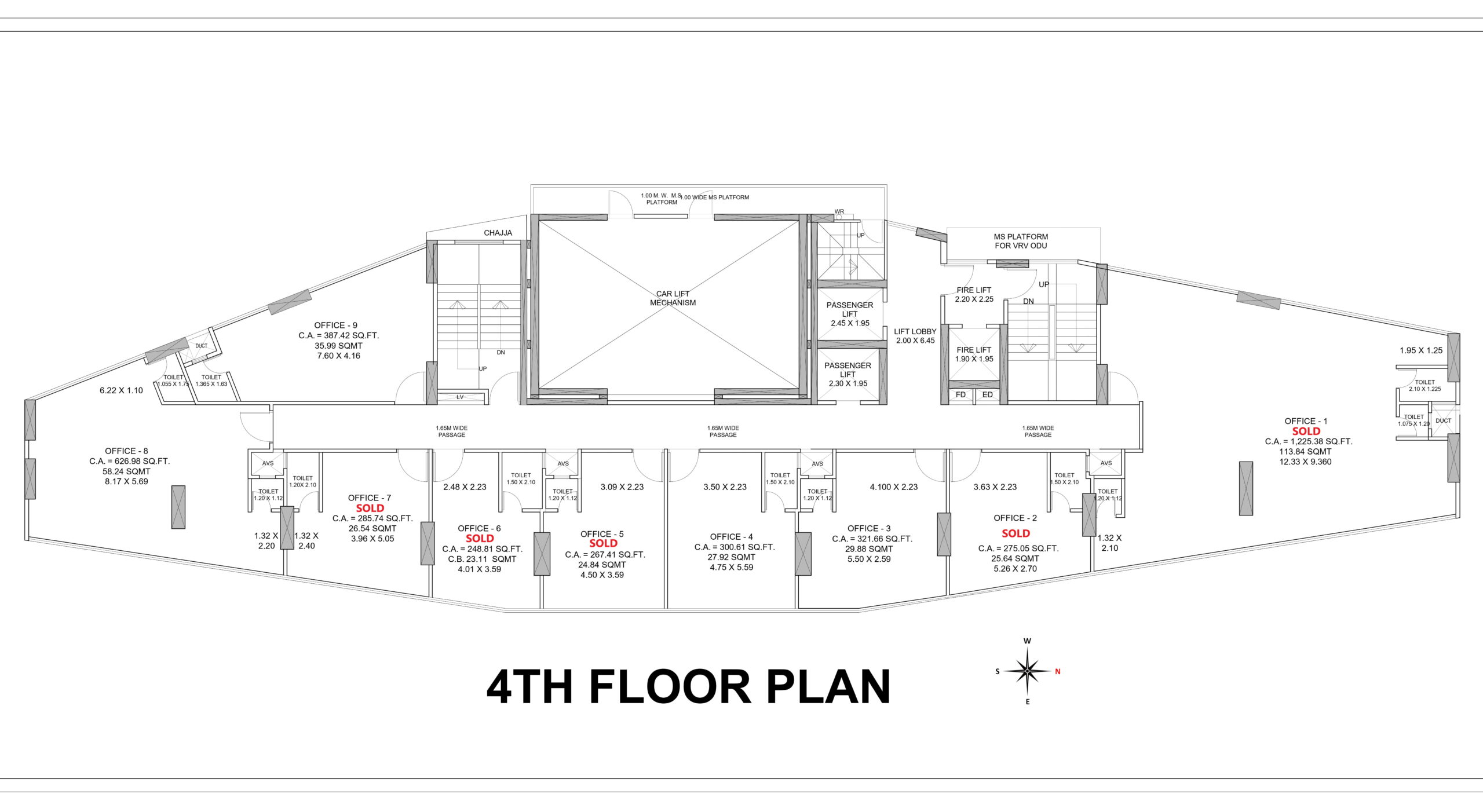 Fourth Floor Plan