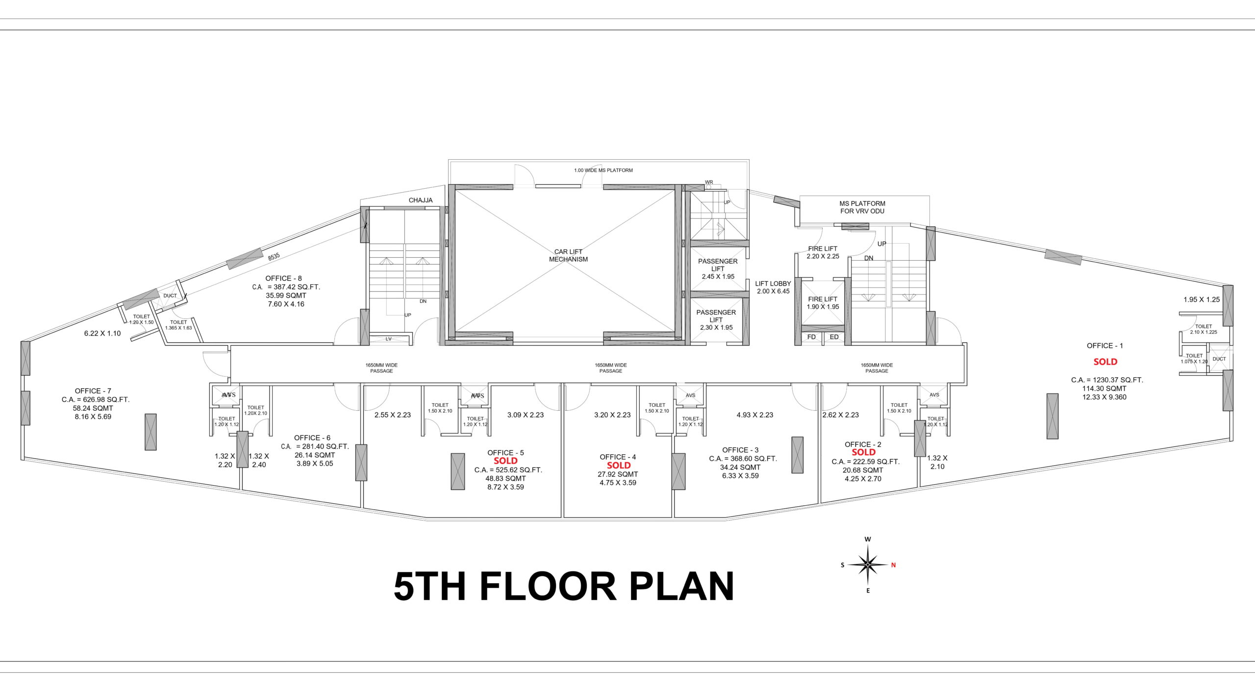 Fifth Floor Plan