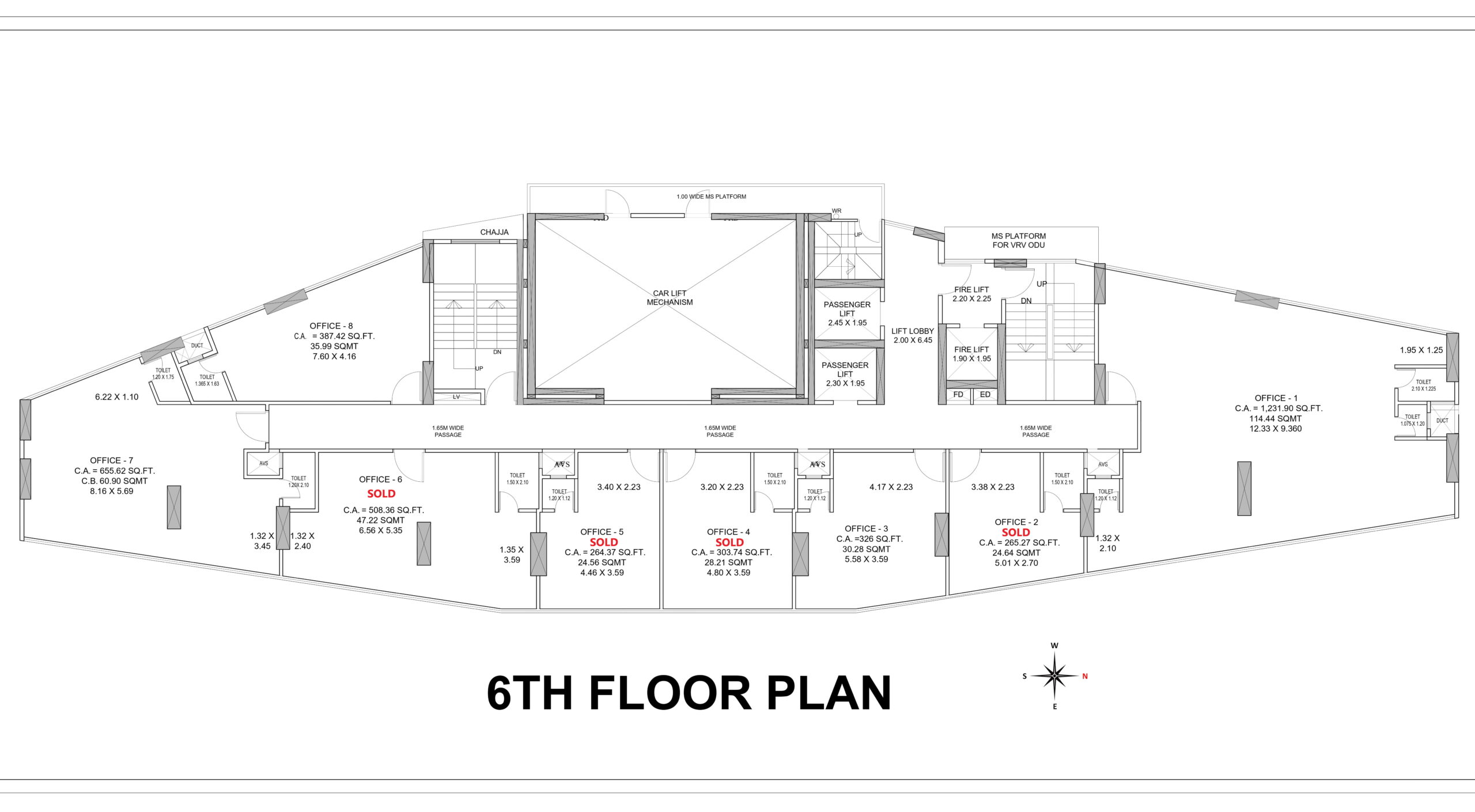 Sixth Floor Plan