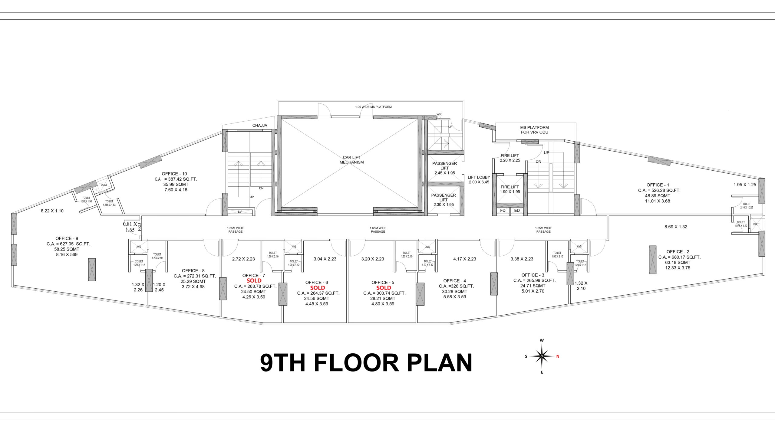 Ninth Floor Plan