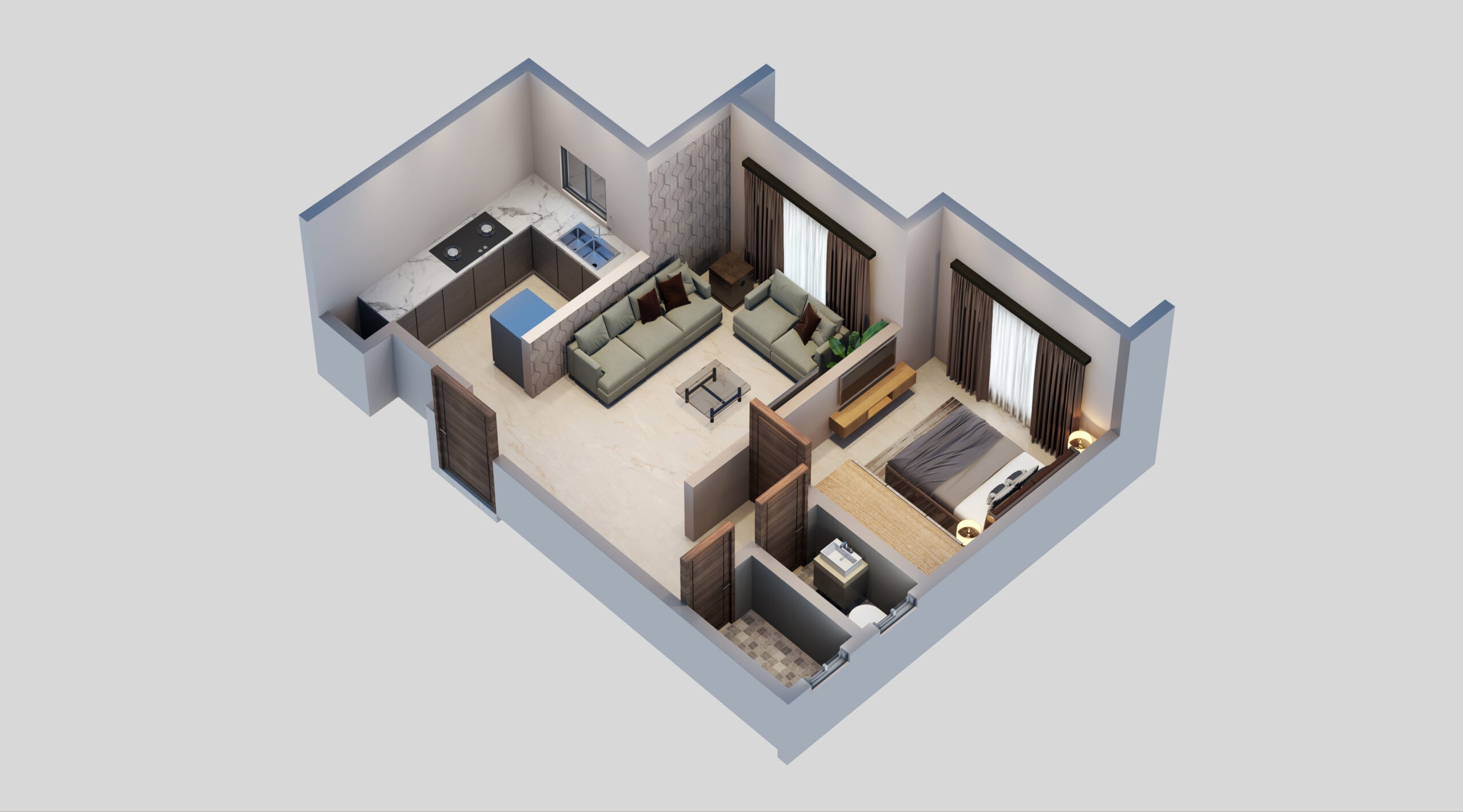 Flat No 03 Isometric
