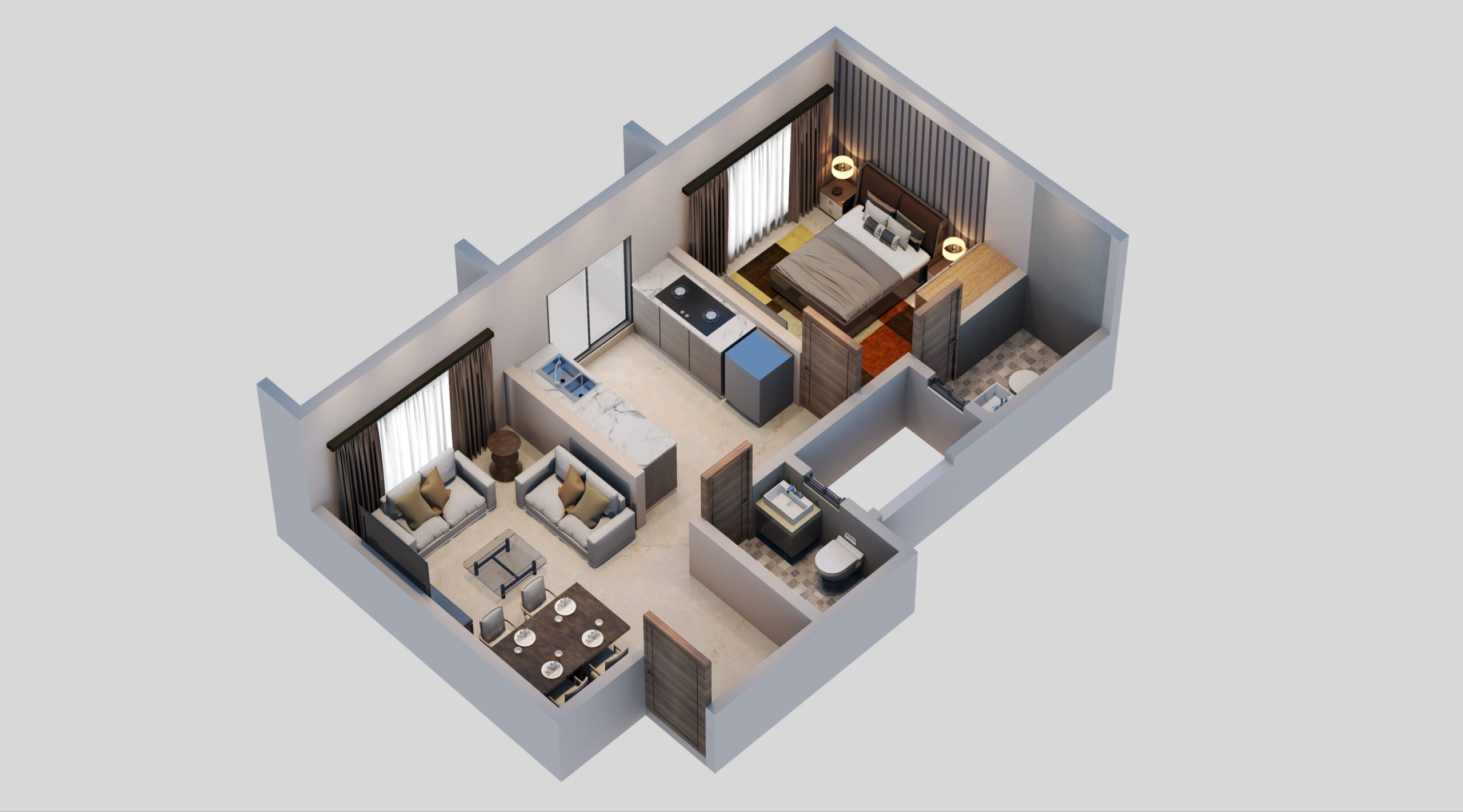 Flat No 04 Isometric