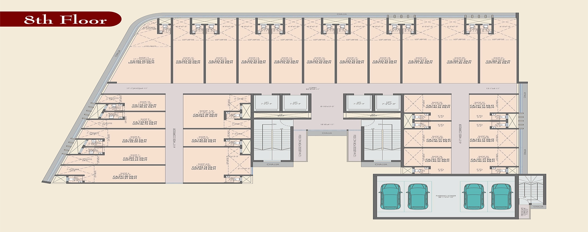 Eighth Floor Plan