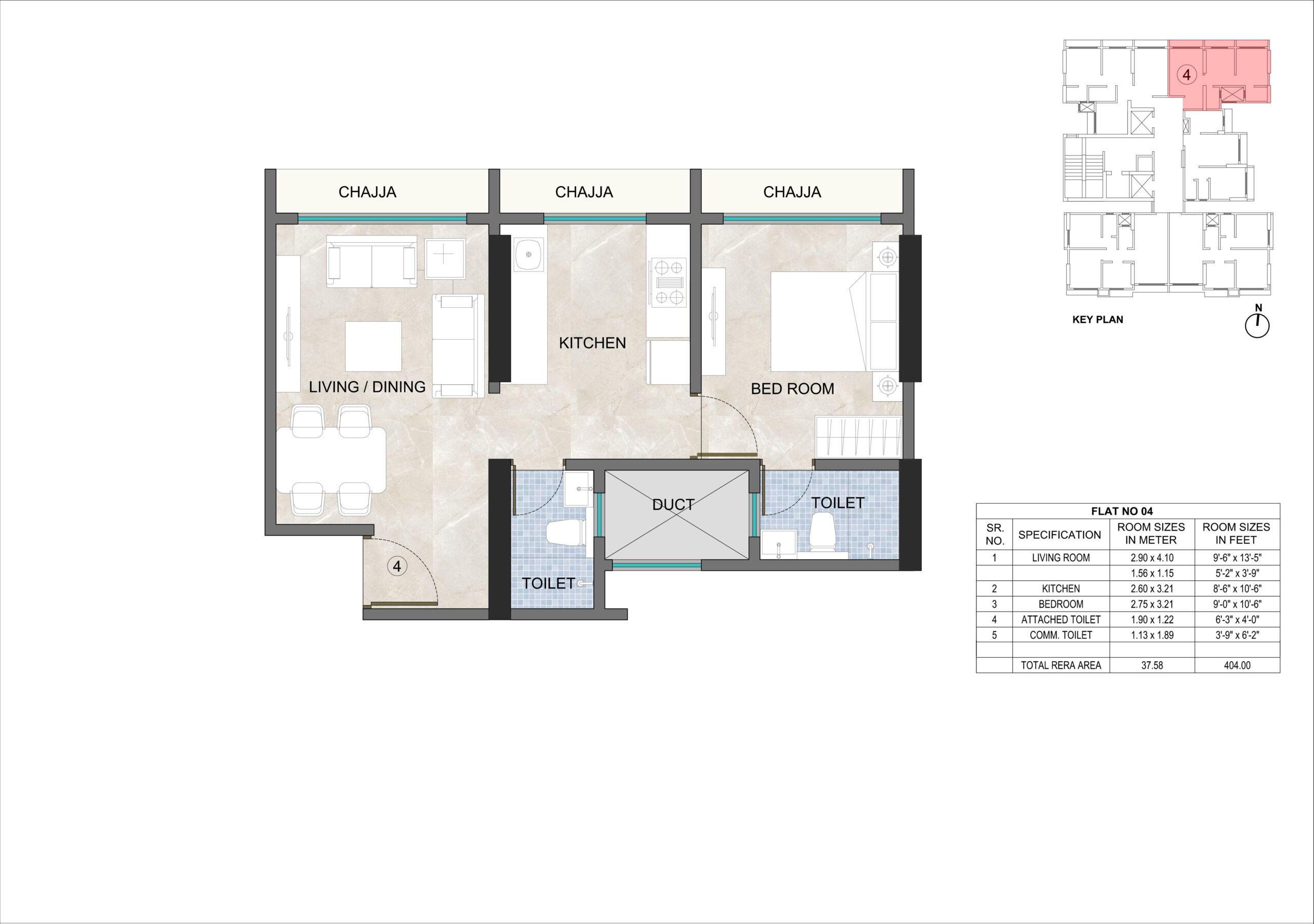 Flat No 04 Plan